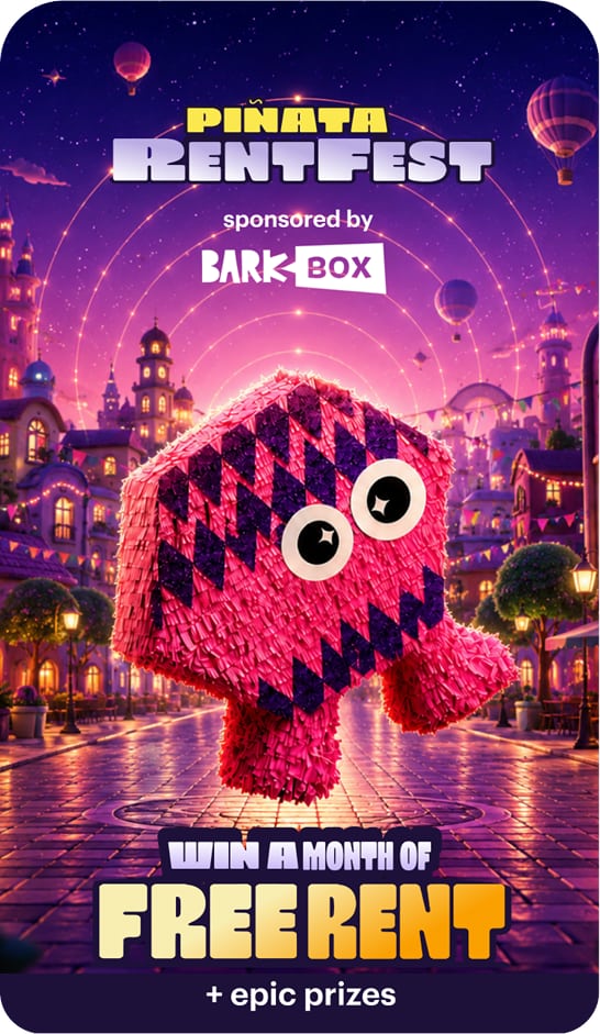 screenshot of Piñata app - showing RentFest sweepstakes